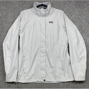 REI Co-op Rainier Rain Jacket Gray Large